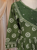 Olive Green Floral Printed Cotton Salwar Suit with Dupatta