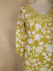 Olive Green Floral Printed Design Cotton Straight Cut Salwar Suit with Dupatta