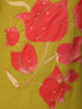 Olive Green Floral Printed Design Cotton Straight Cut Salwar Suit with Dupatta