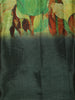 Olive Green Floral Printed Design Crepe Silk Casual Wear Saree