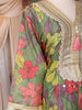 Olive Green Floral Printed Design Tissue Silk Anarkali Salwar Suit