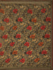 Olive Green Floral Printed Georgette Saree