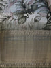 Olive Green Floral Printed Tissue Saree - Diadem
