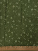 Olive Green Floral Printed Tussar Silk Saree