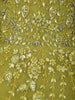 Olive Green Floral Sequins Embroidered Net Party Wear Gown