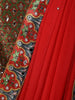 Olive Green Floral Sequins and Zari Embroidered Design Tissue Organza Lehenga with Contrast Dupatta