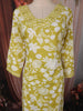 Olive Green Floral Vine Printed Design Cotton Straight Cut Salwar Suit with Dupatta