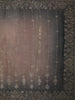 Olive Green Floral Vine Stone Embellished Design Organza Party Wear Saree with Scalloped Border