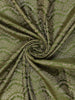 Olive Green Floral Woven Banarasi Silk Saree