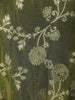 Olive Green Floral Design Semi Silk Anarkali Gown