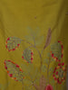 Olive Green Floral Zardozi Embroidered Design Cotton Straight Cut Salwar Suit with Dupatta