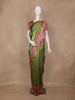 Olive Green Geometric Design Semi Tissue Silk Saree