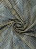 Olive Green Geometric Print Semi Tussar Silk Saree
