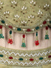 Olive Green Heavy Sequins and Zardozi Embroidered Design Tissue Silk Party Wear Lehenga With Matching Dupatta