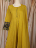 Olive Green Kalamkari Printed Design Cotton Anarkali Salwar Suit with Matching Dupatta