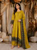 Olive Green Kalamkari Printed Design Cotton Anarkali Salwar Suit with Matching Dupatta