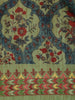 Olive Green Kalamkari Printed Design Cotton Saree