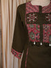 Olive Green Kalamkari Printed Design Cotton Straight Cut Salwar Suit wit Contrast Dupatta