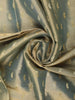 Olive Green Paisley Design Tissue Saree - Diadem