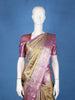 Olive Green Paisley Woven Design Pure Kanchipuram Silk Saree