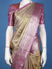Olive Green Paisley Woven Design Pure Kanchipuram Silk Saree