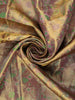 Olive Green Paisley Woven Design Pure Kanchipuram Silk Saree