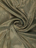 Olive Green Paisley Zari Woven Design Pure Banarasi Festive Saree with Scalloped Border