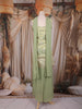 Olive Green Sequins Embroidered Design Silk Palazzo Suit with Dupatta