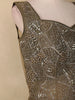 Olive Green Sequins Embroidered Net Gown with Attached Dupatta
