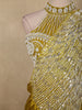 Olive Green Sequins and Beads Embroidered Design Georgette Ready To Wear Saree with Designer Blouse