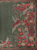 Olive Green Solid Design Semi Tussar Saree