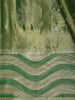 Olive Green Butta Zari Woven Design Tissue Designer Saree with Designer Border