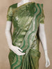 Olive Green Butta Zari Woven Design Tissue Designer Saree with Designer Border