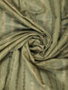 Olive Green Striped Design Art Silk Saree