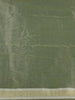 Olive Green Striped And Floral Zari Woven Design Banarasi Silk Saree