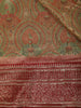 Olive Green Traditional Motif Design Pure Banarasi Silk Fancy Saree with Contrast Designer Border