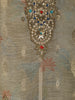 Olive Grey Embroidered Tussar Silk Straight Cut Salwar Suit With Woven Dupatta