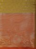 Olive Mustard Green Butta Zari Woven Design Semi Silk Saree with Contrast Floral Border