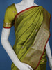 Olive Green Diamond Designed Soft Silk Saree