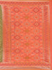 Olive Green Geometric Motif pattern Silk Saree - Diadem