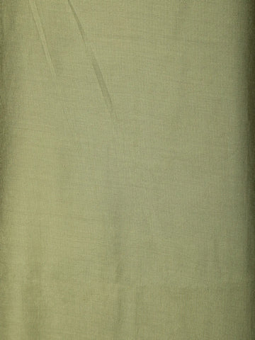 Olive Green Plain Cotton Rayon Kurti - Diadem