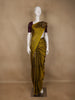 Olive Green with Contrast Purple Zari Woven Pure Kanchipuram Silk Saree - Diadem