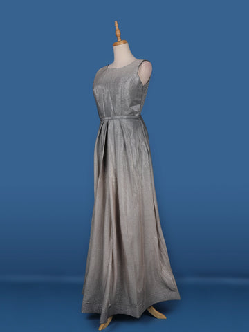 Ombre Effect Shimmer Solid Party Wear Gown - Diadem
