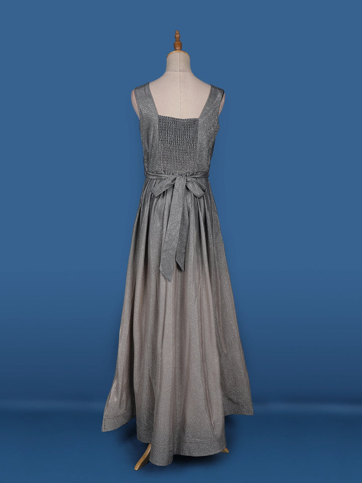Ombre Effect Shimmer Solid Party Wear Gown - Diadem