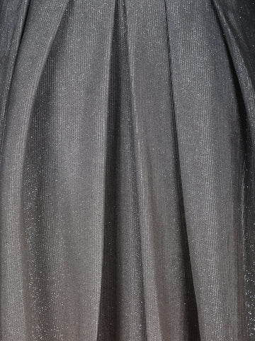Ombre Effect Shimmer Solid Party Wear Gown - Diadem