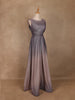 Ombre Effect Shimmer Solid Party Wear Gown