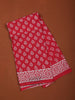 Queen Pink Butta Printed Design Cotton Casual Wear Saree