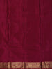 Onion Pink Checked Zari Woven Design Pure Kanchipuram Silk Saree with Contrast Zari Border