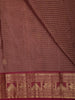 Onion Pink Checked Zari Woven Design Pure Kanchipuram Silk Saree with Contrast Zari Border