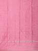 Onion Pink Checked with Floral Woven Design Pure Kanchipuram Silk Saree